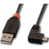 Lindy USB A-USB Micro-B Angled 0.5m