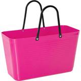 Pink - Plast Håndtasker Hinza Shopping Bag Large - Hot Pink