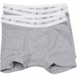 Melton Boxershorts 2-pack - Grey Melange Rib