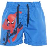 12-18M - Piger Badebukser Name It Mini Colour Change Spiderman Swimshorts - Blue/Strong Blue (13168429)