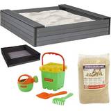 Nordic Play Active Sandpit WPC with Net, Sand & Sand Toys 805-737
