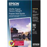 Kontorpapir på tilbud Epson Matte Paper Heavy Weight A3 167g/m² 50stk