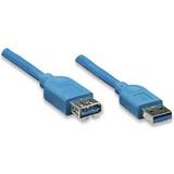 Techly USB-kabel Kabler Techly USB A-USB A 3.0 M-F 1m