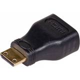 Guld - HDMI Mini Kabler Akyga HDMI- HDMI Mini Adapter M-F