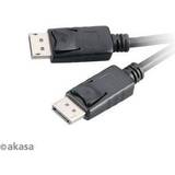 Akasa Skærmet Kabler Akasa DisplayPort-DisplayPort 1.2 2m