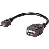 PVC - USB B micro Kabler Akyga USB A-USB Micro-B M-F 2.0 0.2m