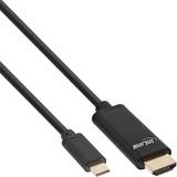 3,1 - Guld - HDMI-kabler InLine USB C - HDMI 1m