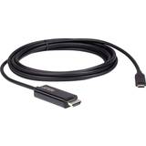 Aten USB-kabel Kabler Aten USB C-HDMI 2.7m