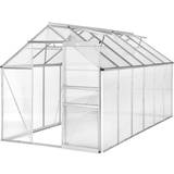 Tectake Fritstående drivhuse tectake Greenhouse 6.93m² Aluminium Polycarbonat