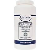 Kalcium Fedtsyrer Camette Calcium Ultra Forte + Vitamin D3 10mg 200 stk
