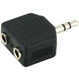 MicroConnect 3.5mm-2x3.5mm Adapter M-F
