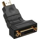 InLine DVI Kabler InLine 180° Angle HDMI-DVI M-F Adapter