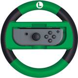 Grøn Rat & Racercontroller Hori Nintendo Switch Mario Kart 8 Deluxe Racing Wheel Controller (Luigi) - Sort/Grøn