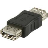 PVC - USB A Kabler Valueline USB A-USB A 2.0 F-F Adapter