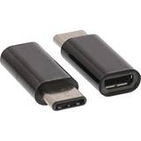 Nikkel - USB B micro Kabler Valueline USB C-USB B Micro M-F Adapter