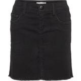 110 - Lynlås Nederdele Name It Kid's Super Stretch Denim Skirt - Black/Black Denim (13154109)