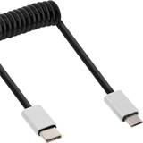 InLine USB-kabel Kabler InLine Spiral USB C-USB Micro-B 2.0 0.5m
