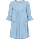 Denimkjoler - Piger Børnetøj Name It Mini Lightweight Denim Look Dress - Blue/Blue Bonnet (13164659)