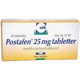 Meclozin Håndkøbsmedicin Postafen 25mg 10 stk Tablet