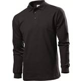 Stedman Polo Long Sleeve T-shirt - Black Opal