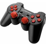 PlayStation 2 Spil controllere Esperanza Corsair Gamepad - Black/Red