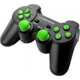 PlayStation 2 - Vibration Spil controllere Esperanza Corsair Gamepad - Black/Green