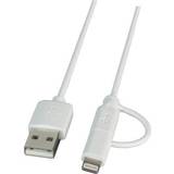 PVC - USB B micro Kabler EFB Elektronik USB A-Lightning/USB B Micro 1m