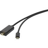 DisplayPort-kabler - Skærmet - USB C-DisplayPort Renkforce USB C-DisplayPort Mini 0.5m