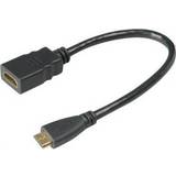 Akasa HDMI-kabler Akasa HDMI - Mini HDMI M-F 0.2m