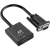 Ewent Kabeladaptere Kabler Ewent VGA - HDMI/3.5mm/USB Micro B PD M-F Adapter 0.2m