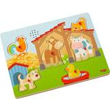 Knoppuslespil Haba Sounds Clutching Puzzle on the Farm 6 Pieces