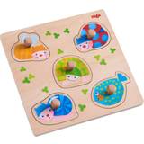 Haba Knoppuslespil Haba Clutching Puzzle Colorful Animals 5 Pieces