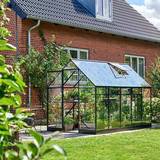 Drivhuse Halls Greenhouses Qube 610 6.2m² 3mm Aluminium Hærdet glas
