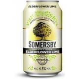 Dåse Cider Somersby Elderflower Lime 4.5% 24x33 cl