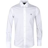 Polo Ralph Lauren Herre - Udendørsjakker Skjorter Polo Ralph Lauren Poplin Shirt - White