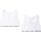 170 Toppe Calvin Klein Cotton Bralettes 2-pack - White