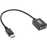 DisplayPort-kabler - Sort - VGA Tripp Lite DisplayPort-VGA M-F 0.3m