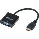 HDMI-kabler - Sort - VGA I-TEC HDMI - VGA/3.5mm/Mirco USB B PD M-F Adpater 0.2m
