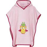 Playshoes Jakker Playshoes Girl's Terry Bathing Poncho Owl - Pink (340059)