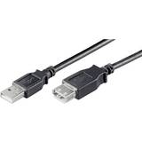 Grå - Han – Hun - USB-kabel Kabler Goobay USB A - USB A M-F 2.0 1.8m