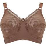 Miss Mary Cotton Dots Non-Wired Bra - Brown