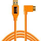 3,0 - Orange Kabler Tether Tools USB A-USB Micro-B Angled 3.0 4.6m