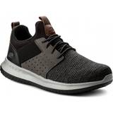 Mesh - Slip-on Sneakers Skechers Delson Camben M - Black/Gray