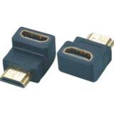 M-CAB Kabeladaptere Kabler M-CAB HDMI-HDMI 2.0 M-F Angled Adapter