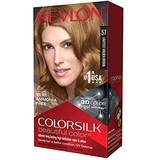Dame - Solbeskyttelse Hårfarver & Farvebehandlinger Revlon ColorSilk Beautiful Color #57 Lightest Golden Brown