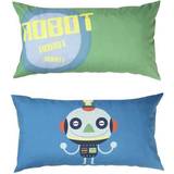 Manis-h Grøn Børneværelse Manis-h Robot Boy Cushions 50x90cm