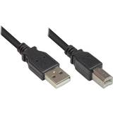 Kobber - USB A-USB B - USB-kabel Kabler Good Connections USB A-USB B 2.0 1m