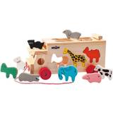 Woody Shape Sorting Truck with Animals