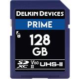 Delkin 128 GB Hukommelseskort & USB Stik Delkin Prime SDXC Class 10 UHS-II U3 V60 300/100MB/s 128GB
