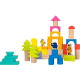 Mus Lego Legler Wooden Building Blocks with the Elephant Die Maus